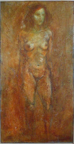 weibl. Akt, l auf Leinwand